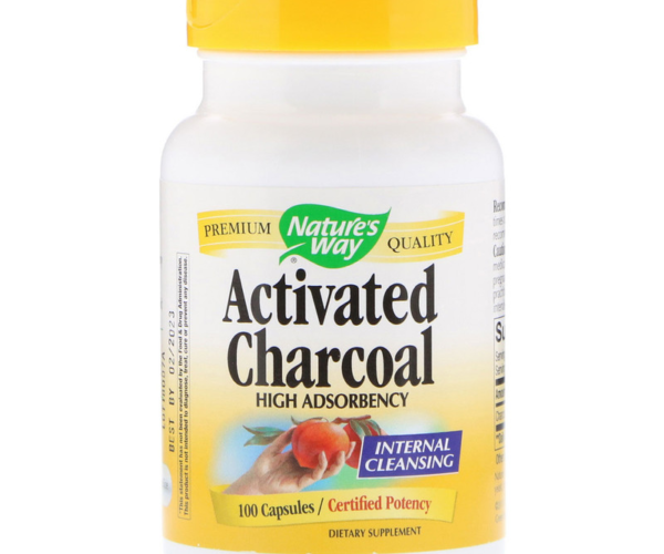 Nature's Way, Charcoal Activated 560 mg per serving 100 capsules