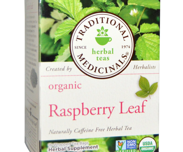 Traditional Medicinals Raspberry Leaf Tea, Caffeine Free