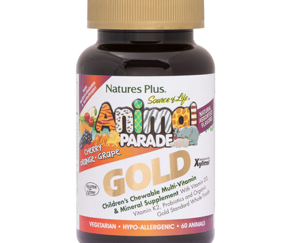 Animal Parade GOLD Children's Chewable Multi - Assorted Flavors - 60 Chewable Animal Shaped Tablets