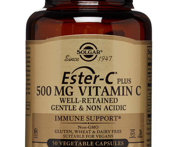 Ester-C® Plus 500 mg Vitamin C Vegetable Capsules (Ester-C® Ascorbate Complex)