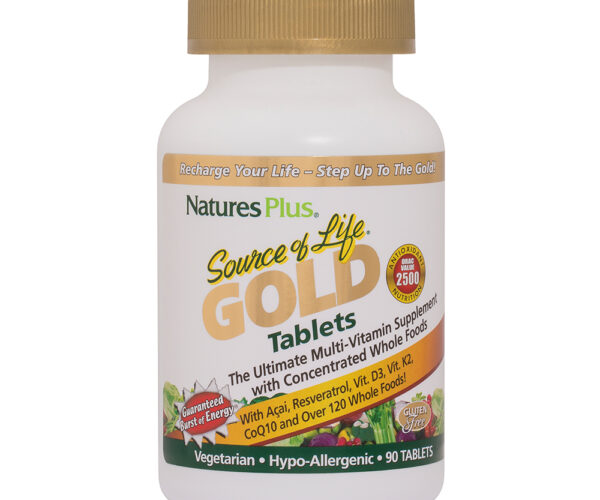 Nature's Plus Source of Life Gold Multi-Vitamin Tablets Natures Plus, 90 tablets