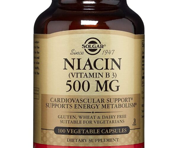 Solgar Niacin 500 Mg (Vitamin B3) 100 Vcaps