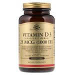 Solgar Vitamin D3 25 Mcg (1000 IU) 250 Softgels
