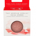 KONJAC PREMIUM FACIAL PUFF SPONGE WITH FRENCH RED CLAY