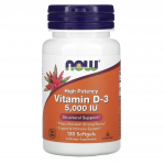 Now Foods, Vitamin D-3 NOW Foods Vitamin D-3, 5000 IU - 120 Softgels
