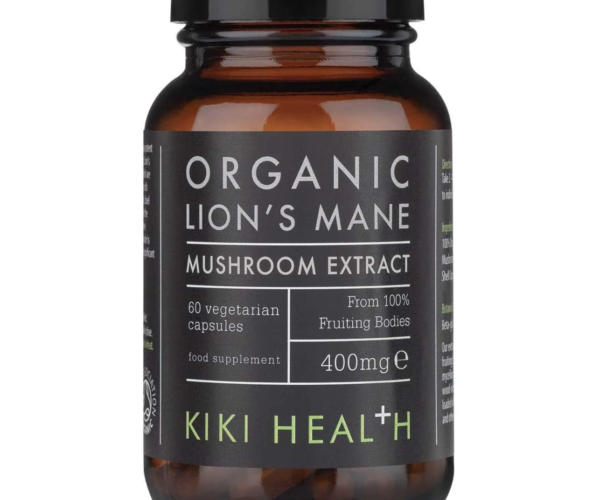 Kiki Health Organic Lion's Mane Extract 400mg, 60 Capsules