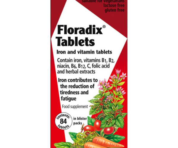 Floradix Iron and Vitamin Tablets 84 Tablets
