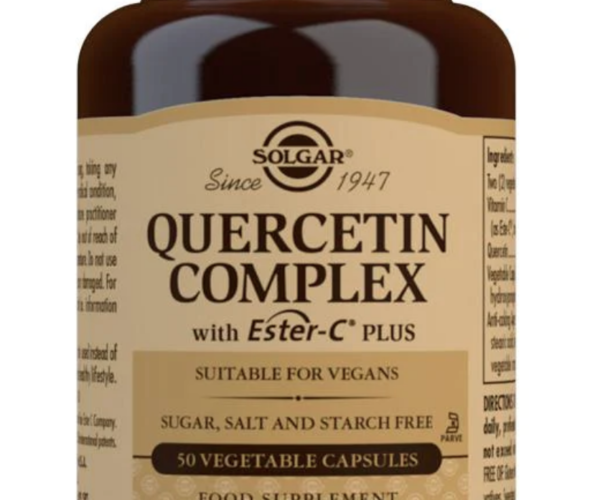 Solgar Quercetin Complex with Ester-C Plus Vegetable 50 Capsules