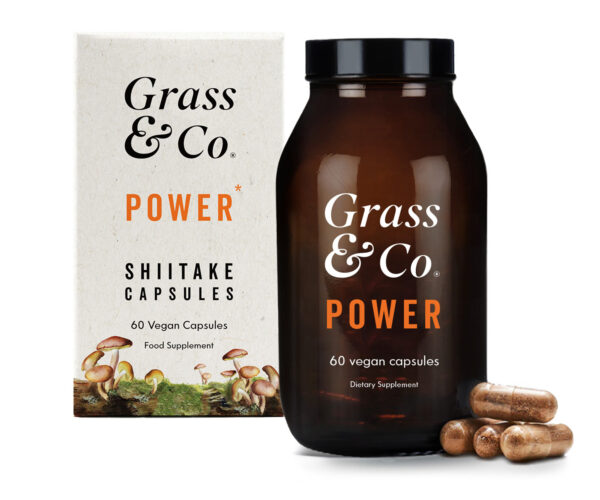 Grass & Co POWER - SHIITAKE MUSHROOM SUPPLEMENT CAPSULES FOR ENERGY