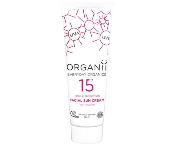 Organii SPF 15 Anti-Ageing Facial Sun Cream 50ml