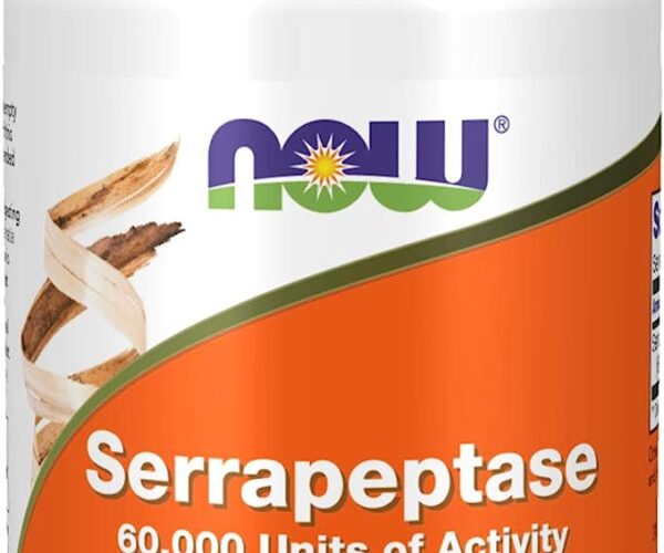 Now Serrapeptase 60,000units, Systemic Proteolytic Enzymes 60veg capsules