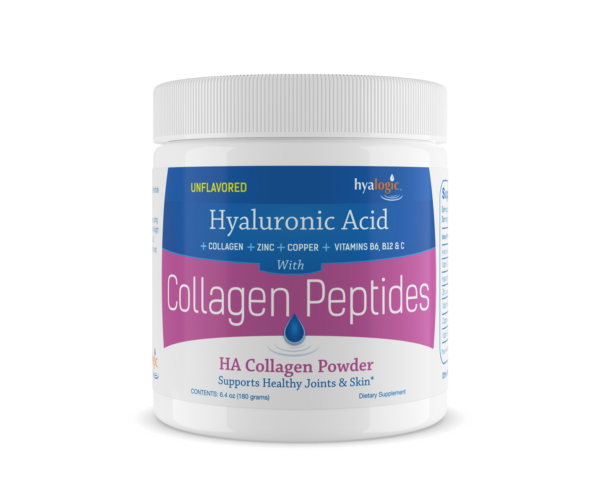 Hyalogic Collagen Peptides with Hyaluronic Acid Unflavoured Powder 180g