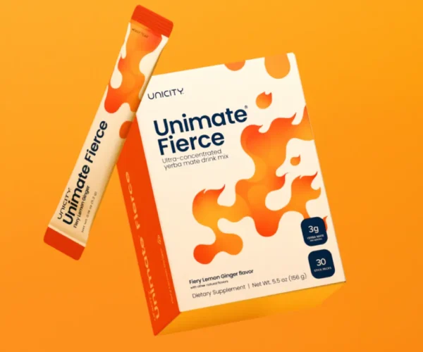 UNICITY UNIMATE FIERCE - FIERY LEMON GINGER FLAVOUR (30 STICK PACKS)